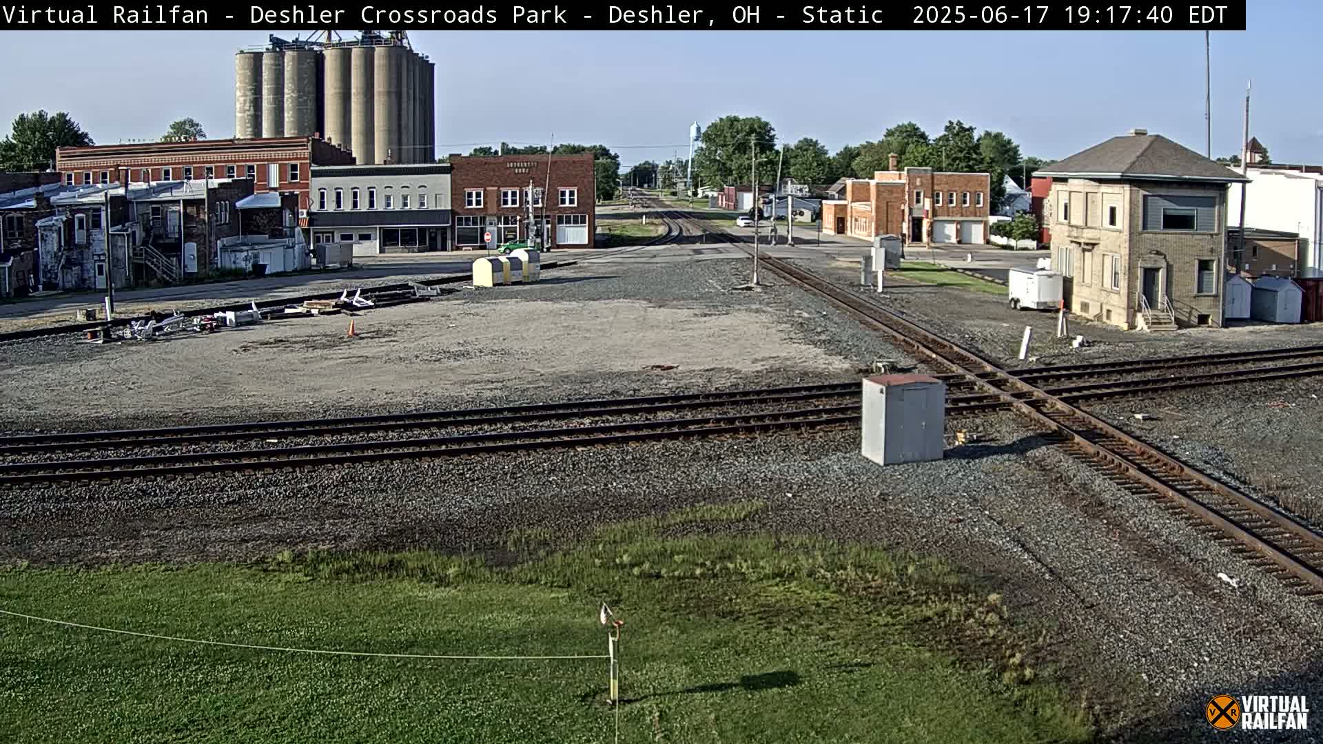 Deshler Crossroad Park Railway Junction Live Cam - Deshler, Henry, Ohio, USA