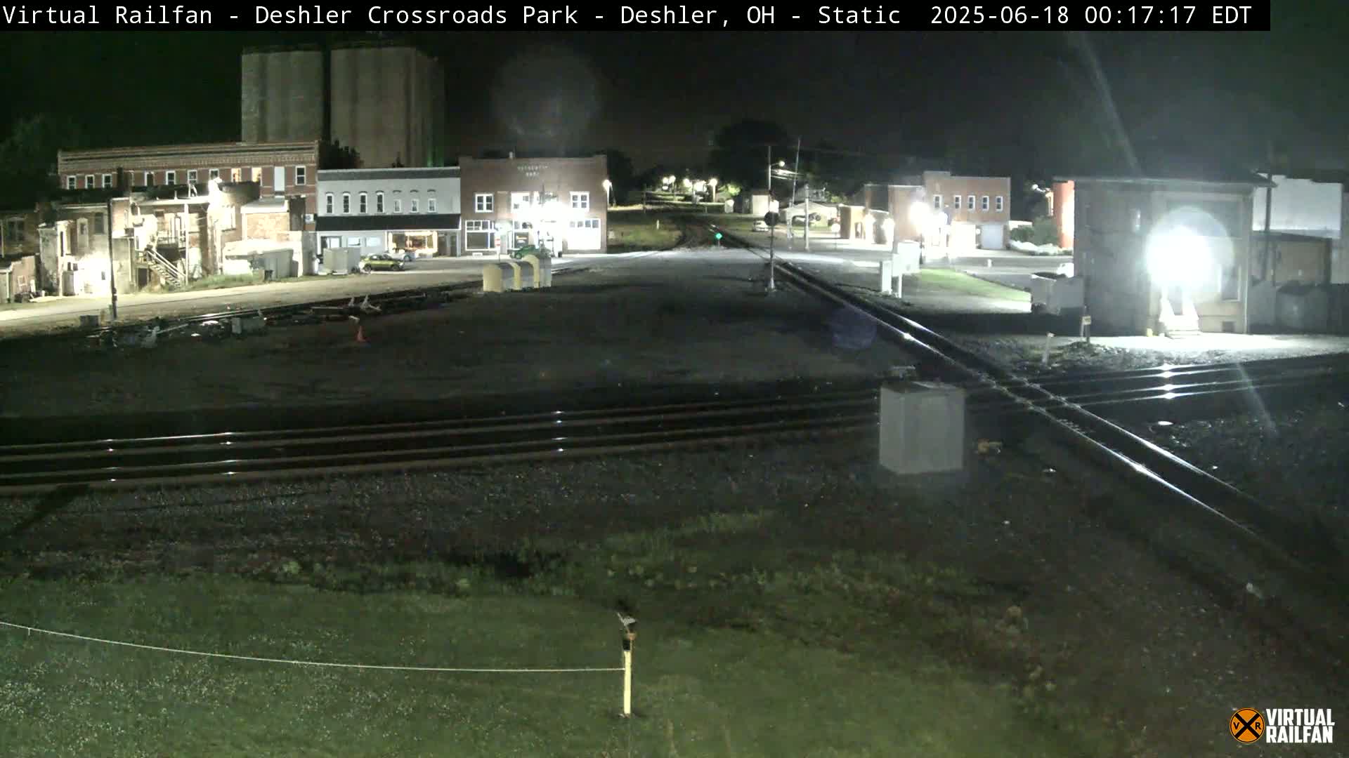 Deshler Crossroad Park Railway Junction Live Cam - Deshler, Henry, Ohio, USA