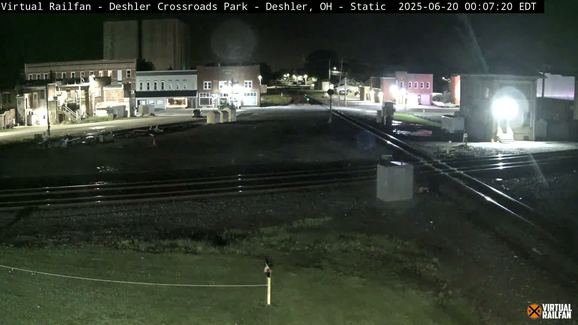 Deshler Crossroad Park Railway Junction Live Cam - Deshler, Henry, Ohio, USA