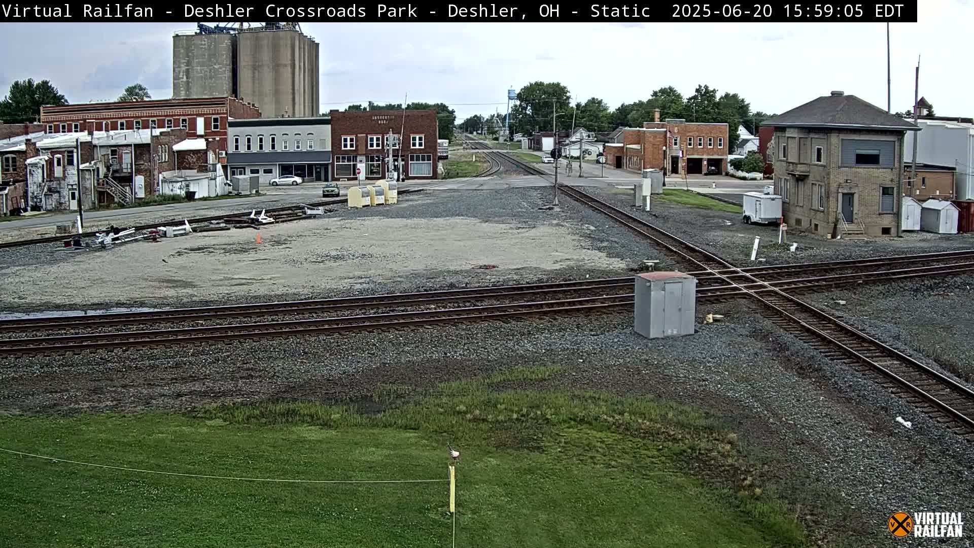 Deshler Crossroad Park Railway Junction Live Cam - Deshler, Henry, Ohio, USA