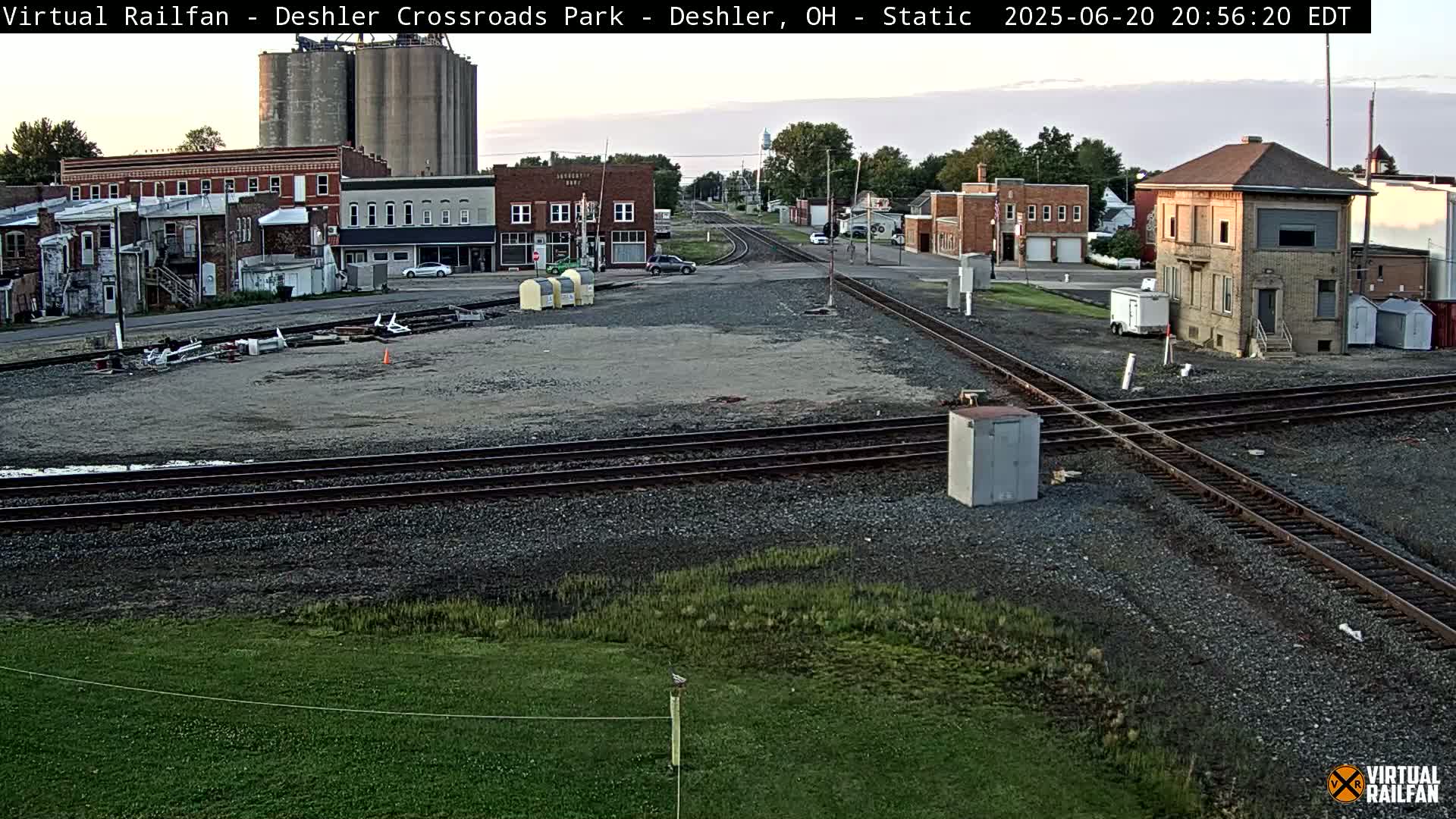 Deshler Crossroad Park Railway Junction Live Cam - Deshler, Henry, Ohio, USA