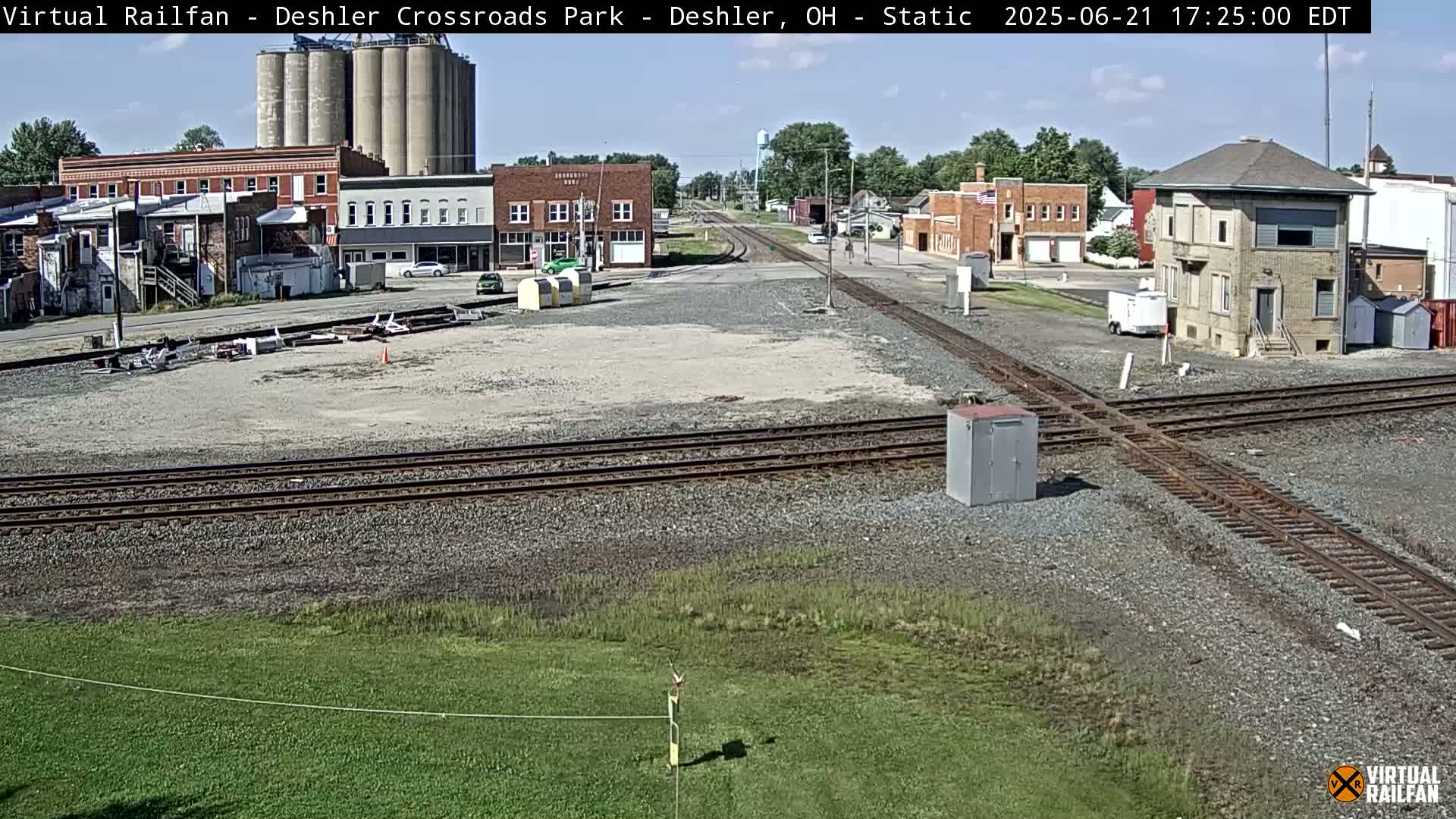 Deshler Crossroad Park Railway Junction Live Cam - Deshler, Henry, Ohio, USA