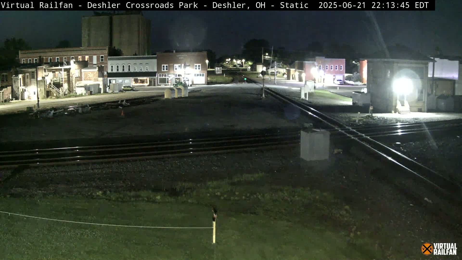 Deshler Crossroad Park Railway Junction Live Cam - Deshler, Henry, Ohio, USA