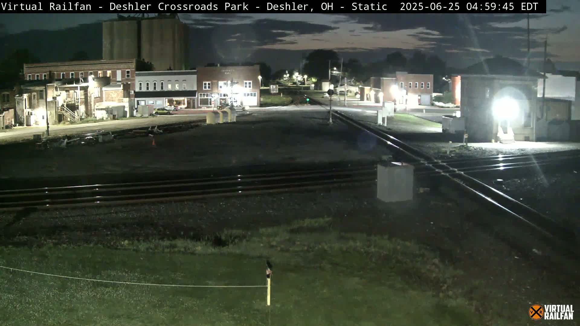 Deshler Crossroad Park Railway Junction Live Cam - Deshler, Henry, Ohio, USA