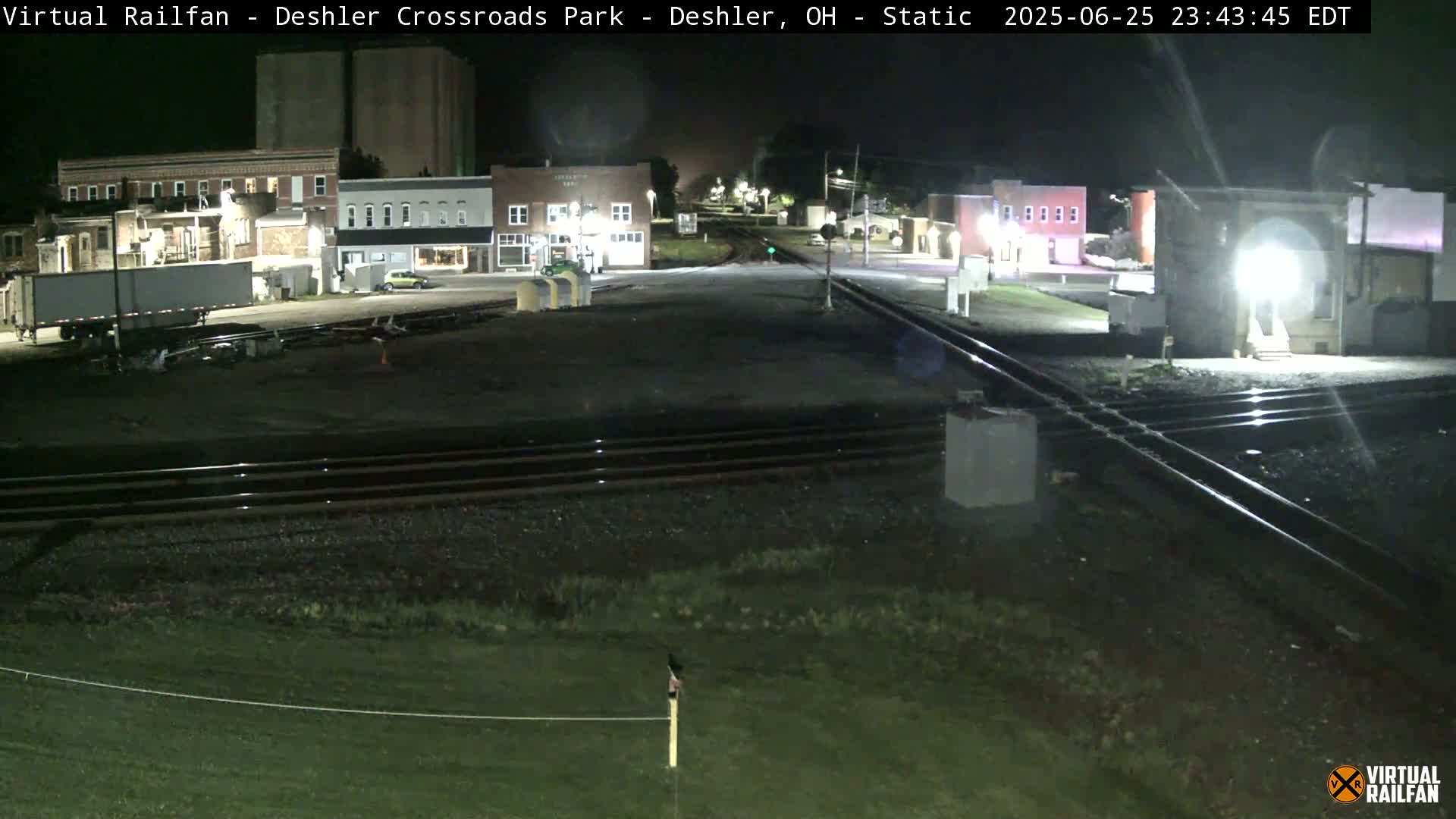 Deshler Crossroad Park Railway Junction Live Cam - Deshler, Henry, Ohio, USA