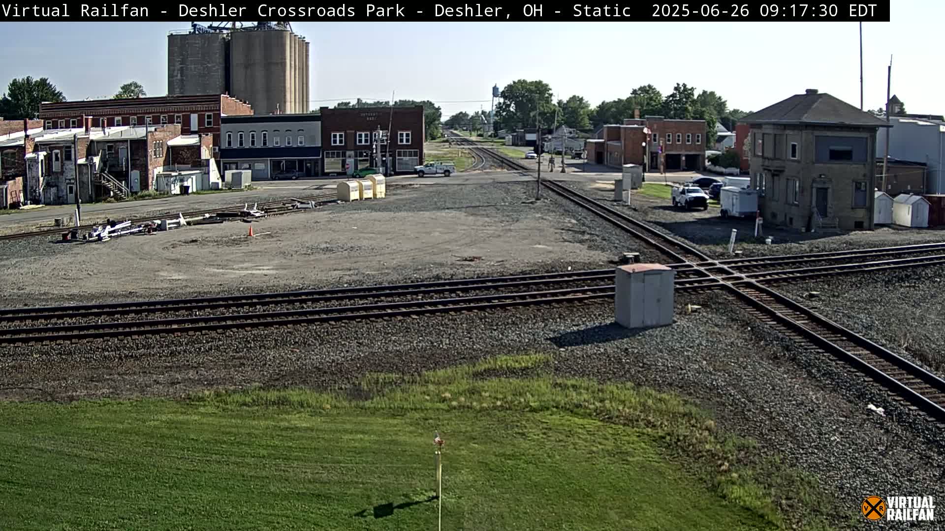 Deshler Crossroad Park Railway Junction Live Cam - Deshler, Henry, Ohio, USA