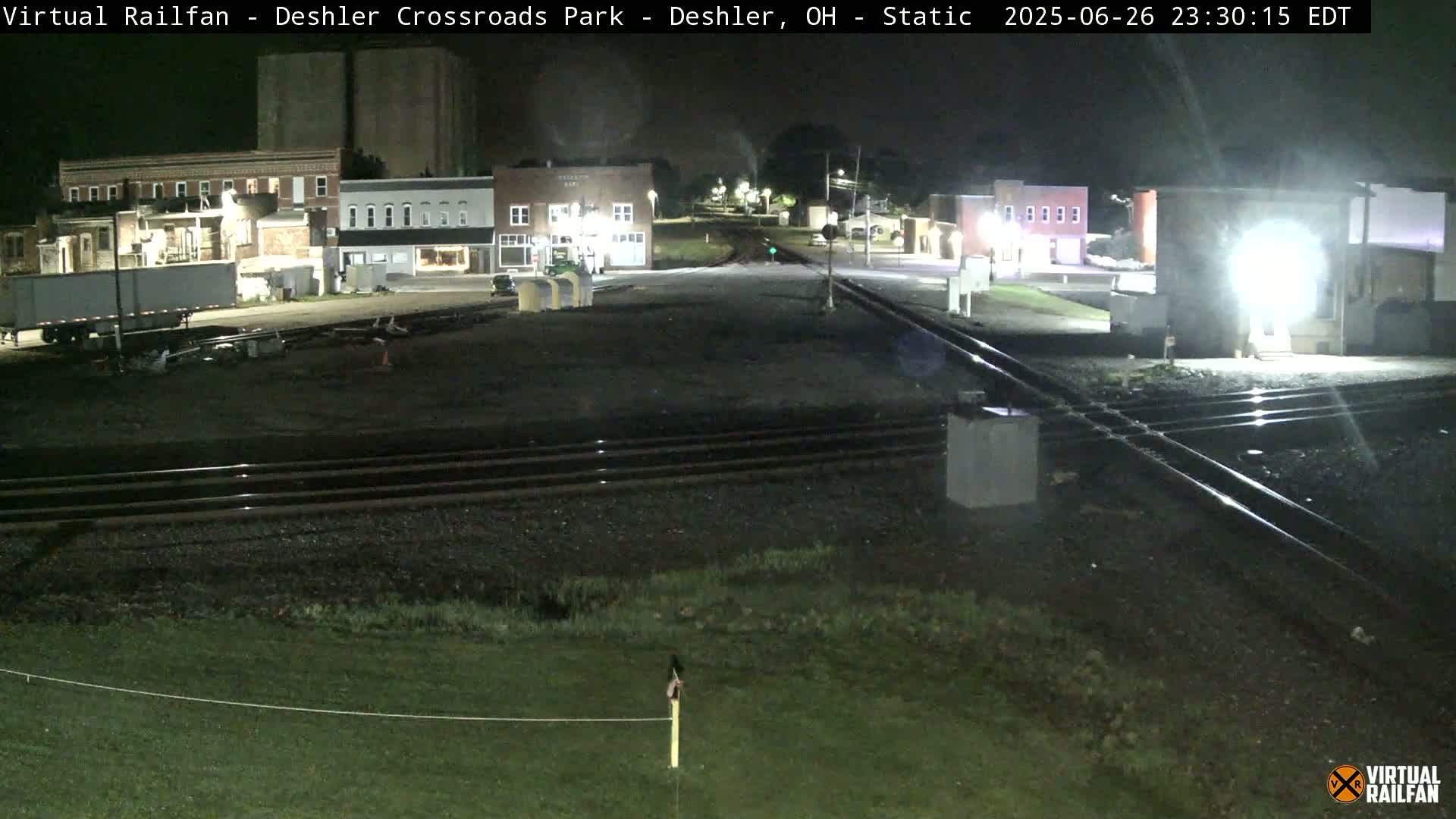 Deshler Crossroad Park Railway Junction Live Cam - Deshler, Henry, Ohio, USA