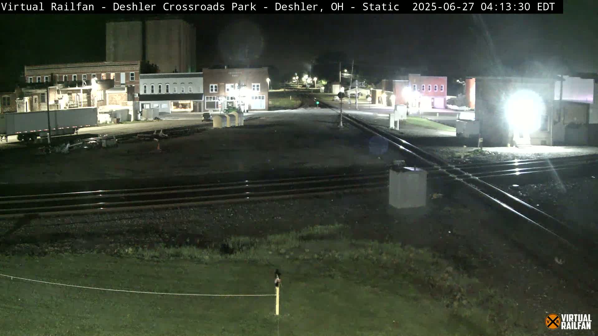 Deshler Crossroad Park Railway Junction Live Cam - Deshler, Henry, Ohio, USA
