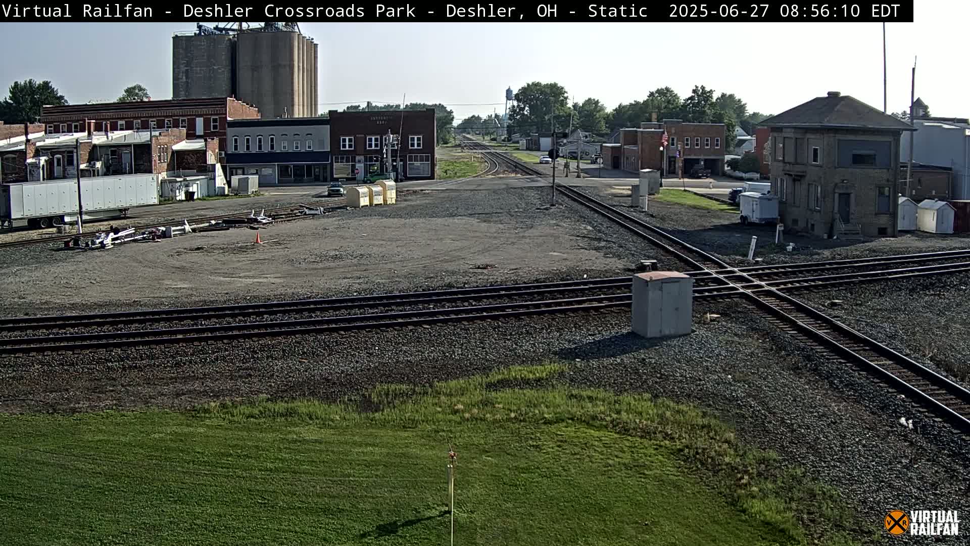 Deshler Crossroad Park Railway Junction Live Cam - Deshler, Henry, Ohio, USA