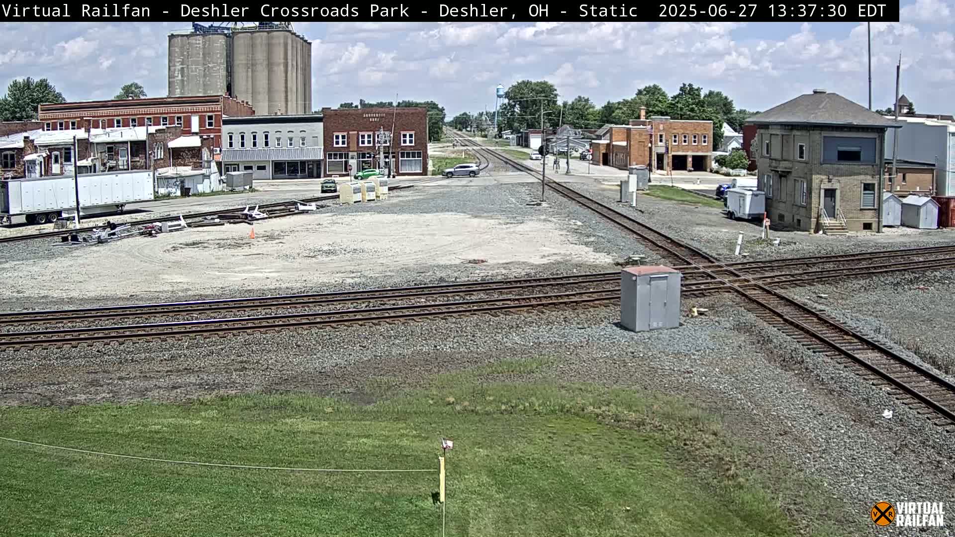 Deshler Crossroad Park Railway Junction Live Cam - Deshler, Henry, Ohio, USA