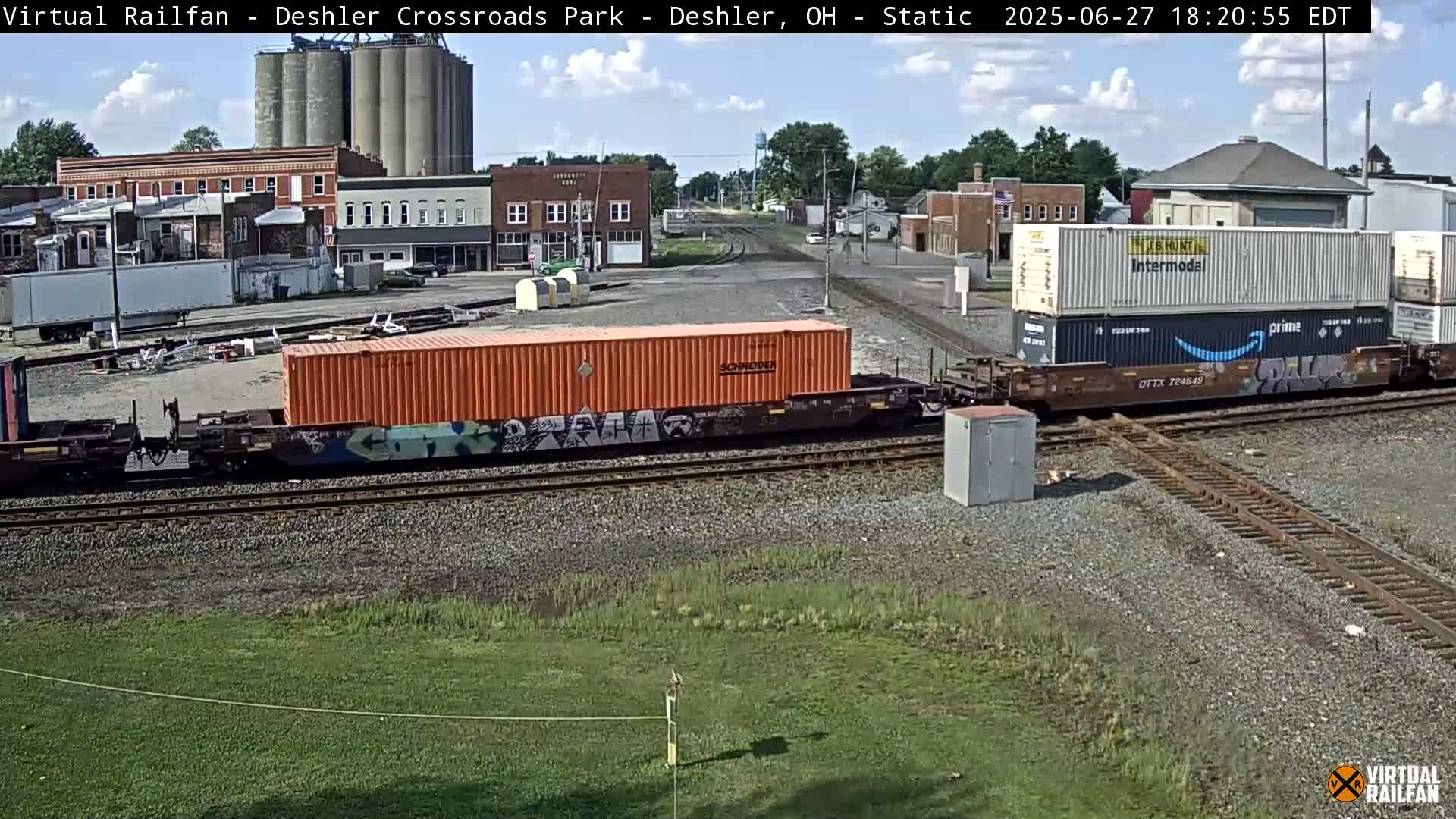 Deshler Crossroad Park Railway Junction Live Cam - Deshler, Henry, Ohio, USA