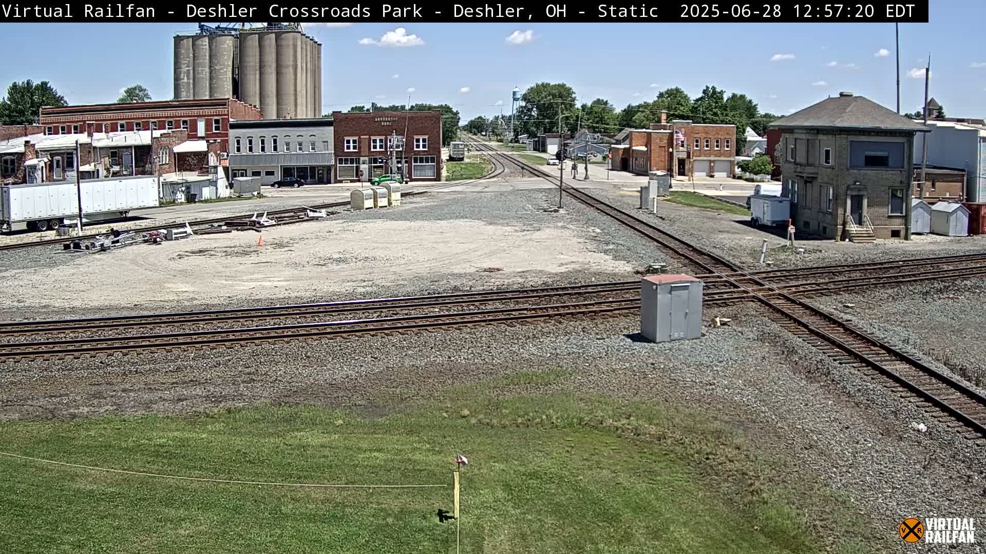 Deshler Crossroad Park Railway Junction Live Cam - Deshler, Henry, Ohio, USA