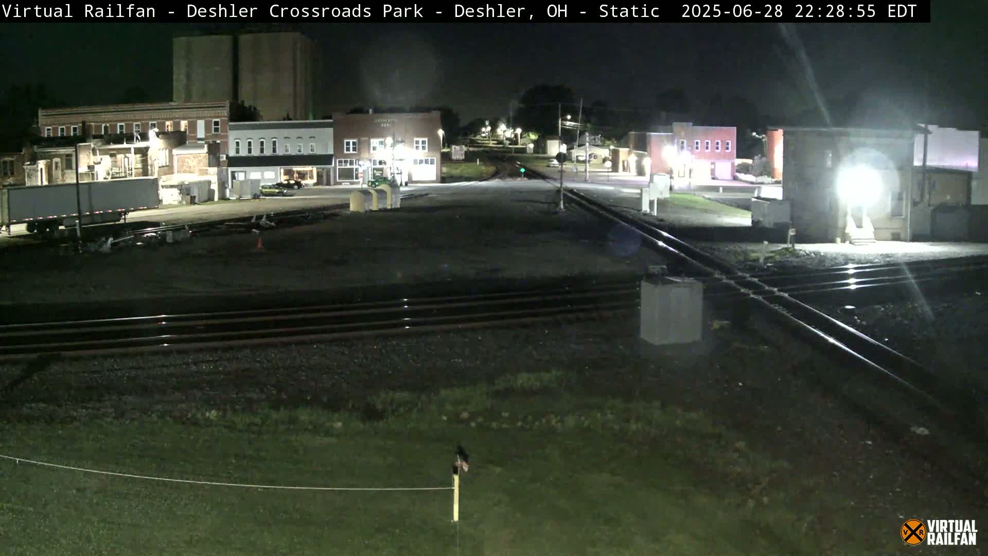 Deshler Crossroad Park Railway Junction Live Cam - Deshler, Henry, Ohio, USA