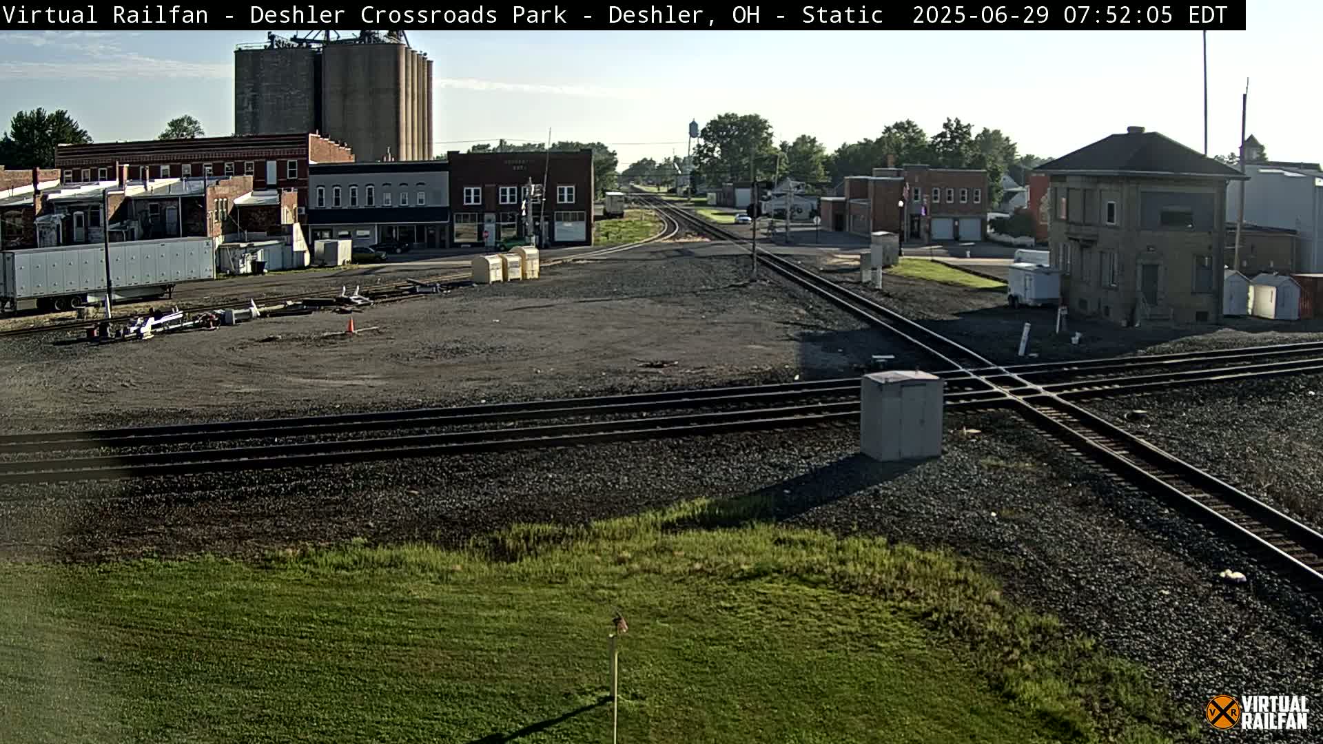 Deshler Crossroad Park Railway Junction Live Cam - Deshler, Henry, Ohio, USA