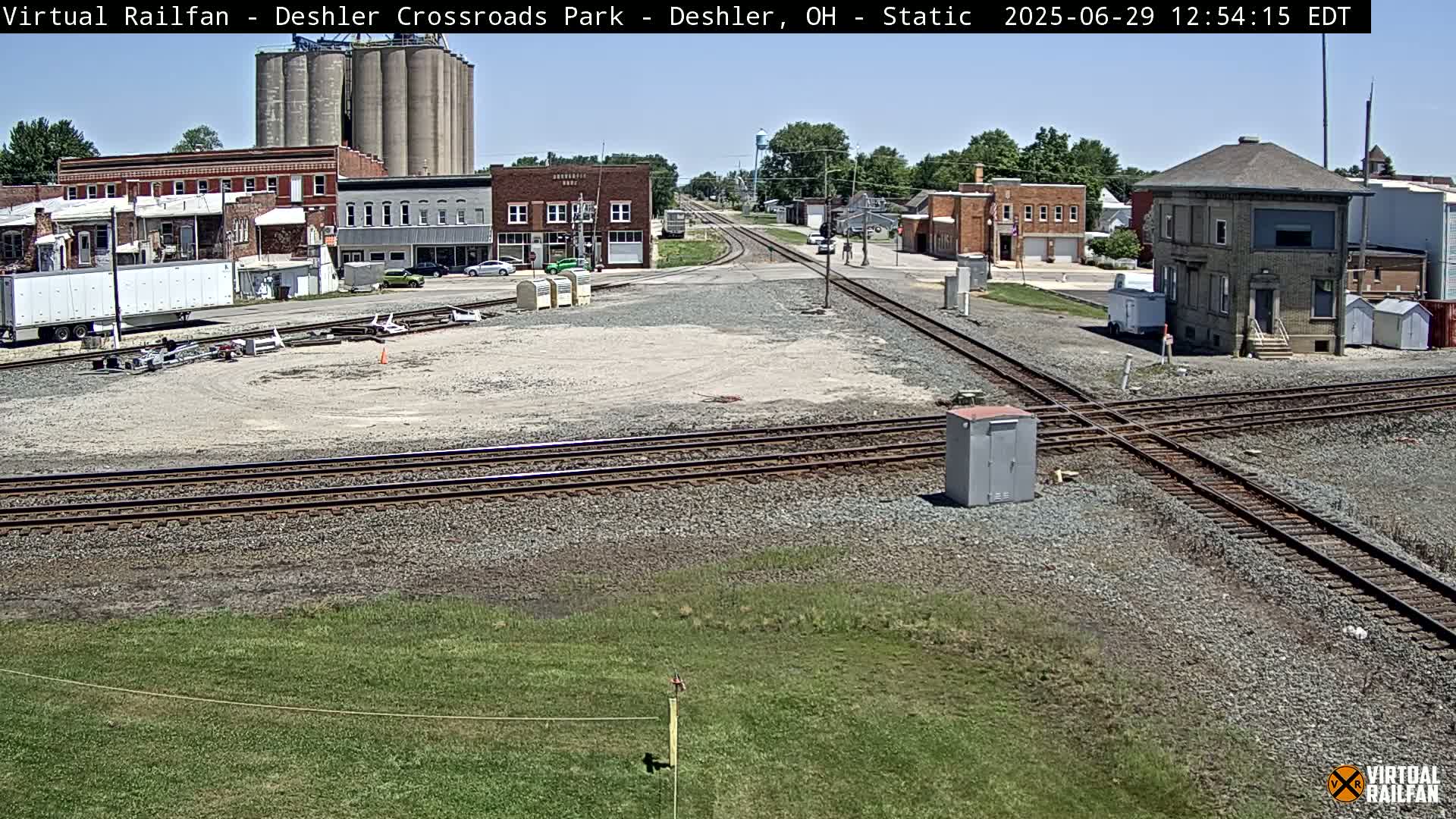 Deshler Crossroad Park Railway Junction Live Cam - Deshler, Henry, Ohio, USA