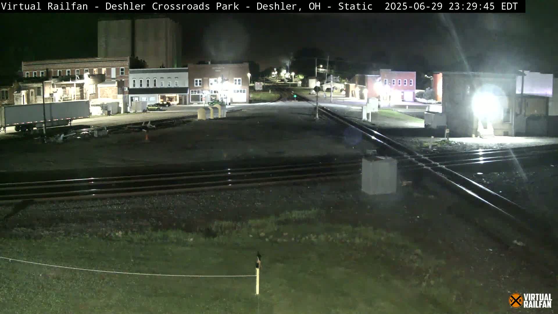 Deshler Crossroad Park Railway Junction Live Cam - Deshler, Henry, Ohio, USA