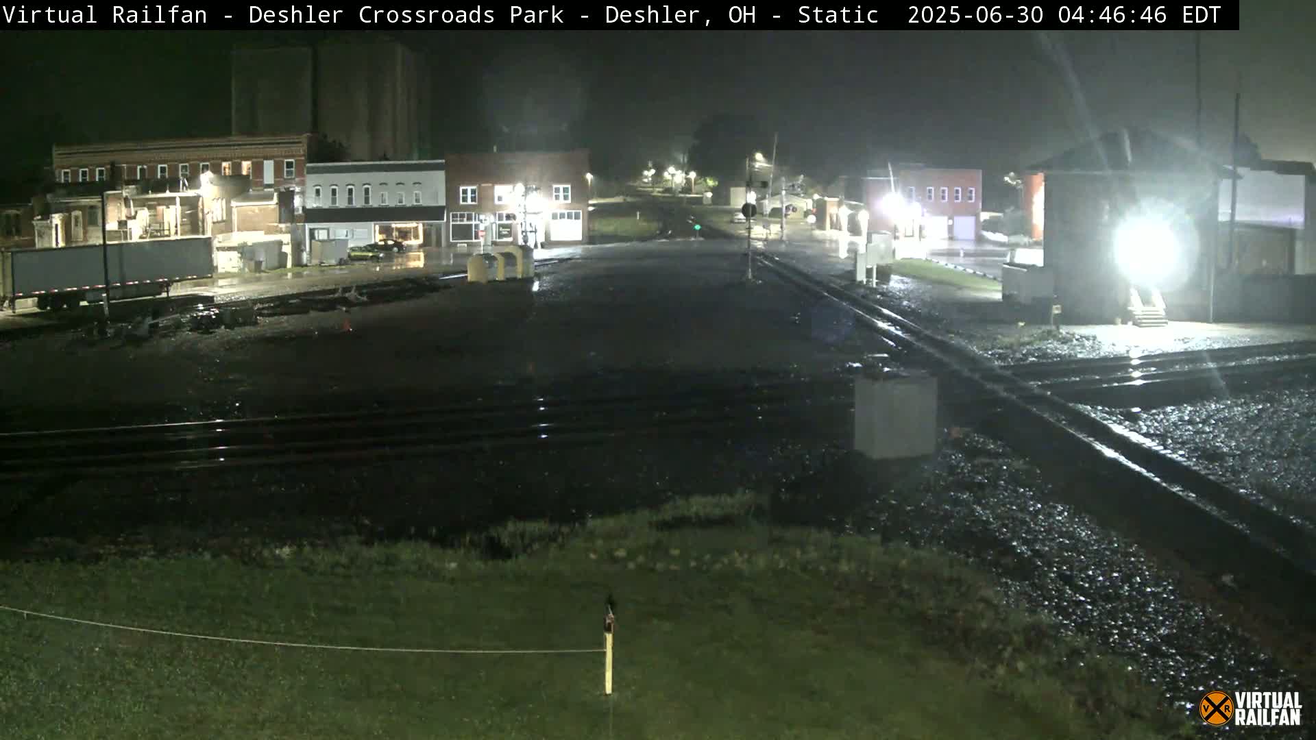 Deshler Crossroad Park Railway Junction Live Cam - Deshler, Henry, Ohio, USA