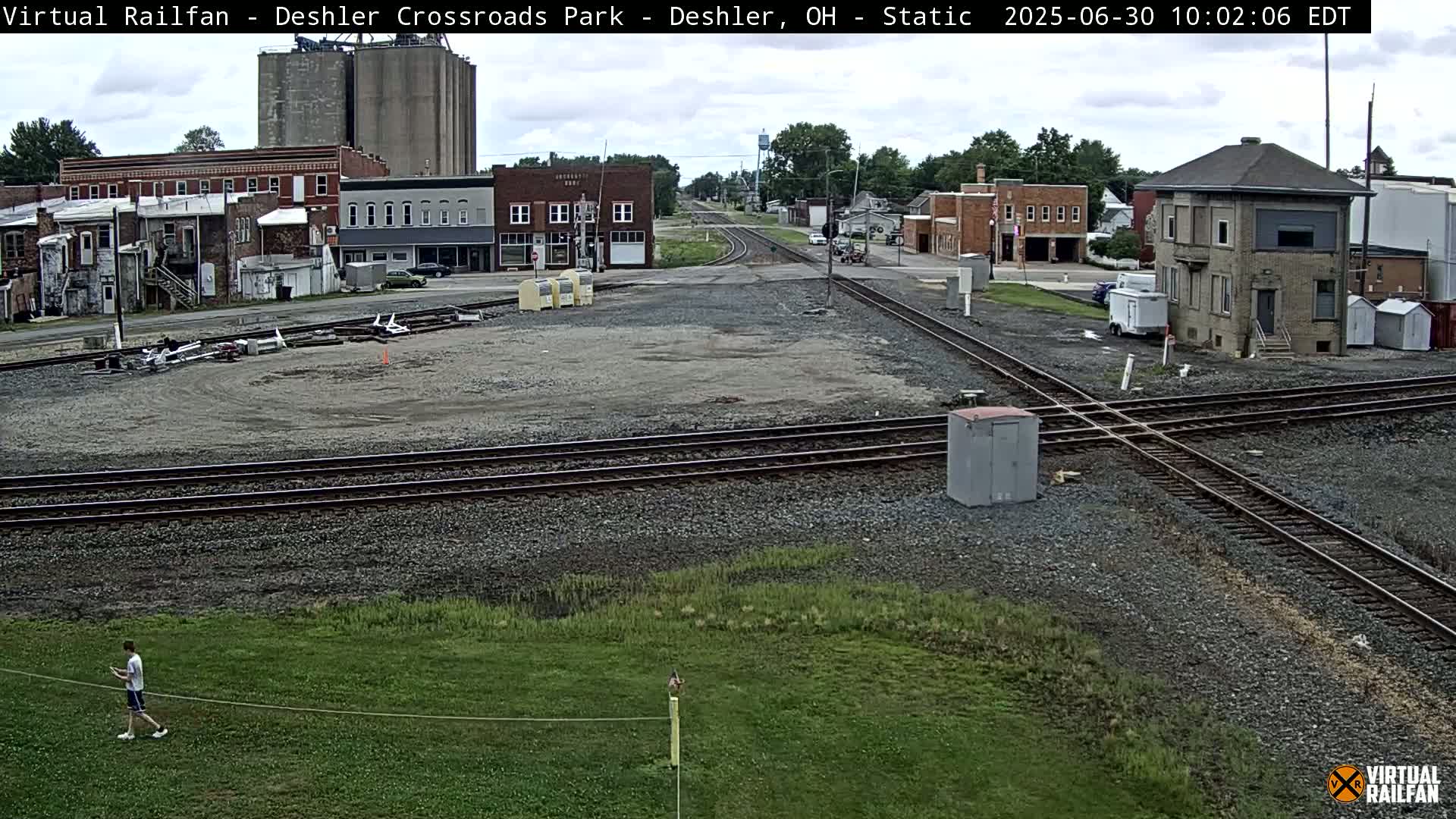 Deshler Crossroad Park Railway Junction Live Cam - Deshler, Henry, Ohio, USA