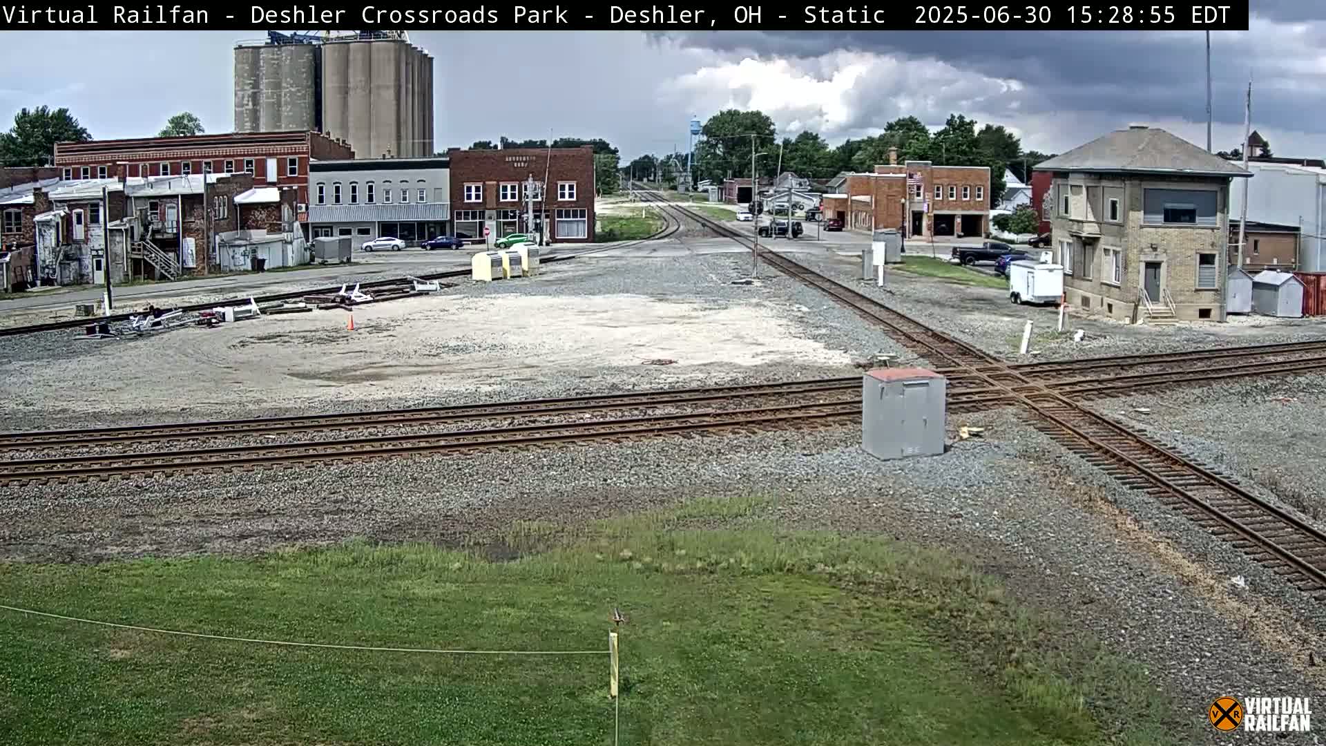 Deshler Crossroad Park Railway Junction Live Cam - Deshler, Henry, Ohio, USA