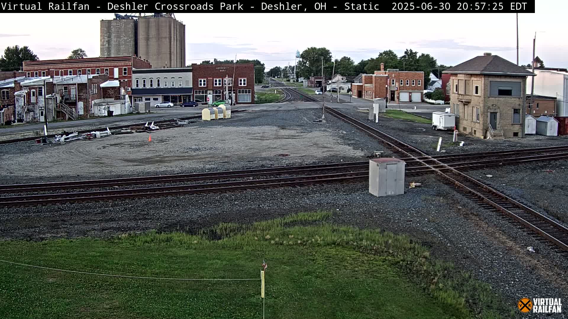 Deshler Crossroad Park Railway Junction Live Cam - Deshler, Henry, Ohio, USA
