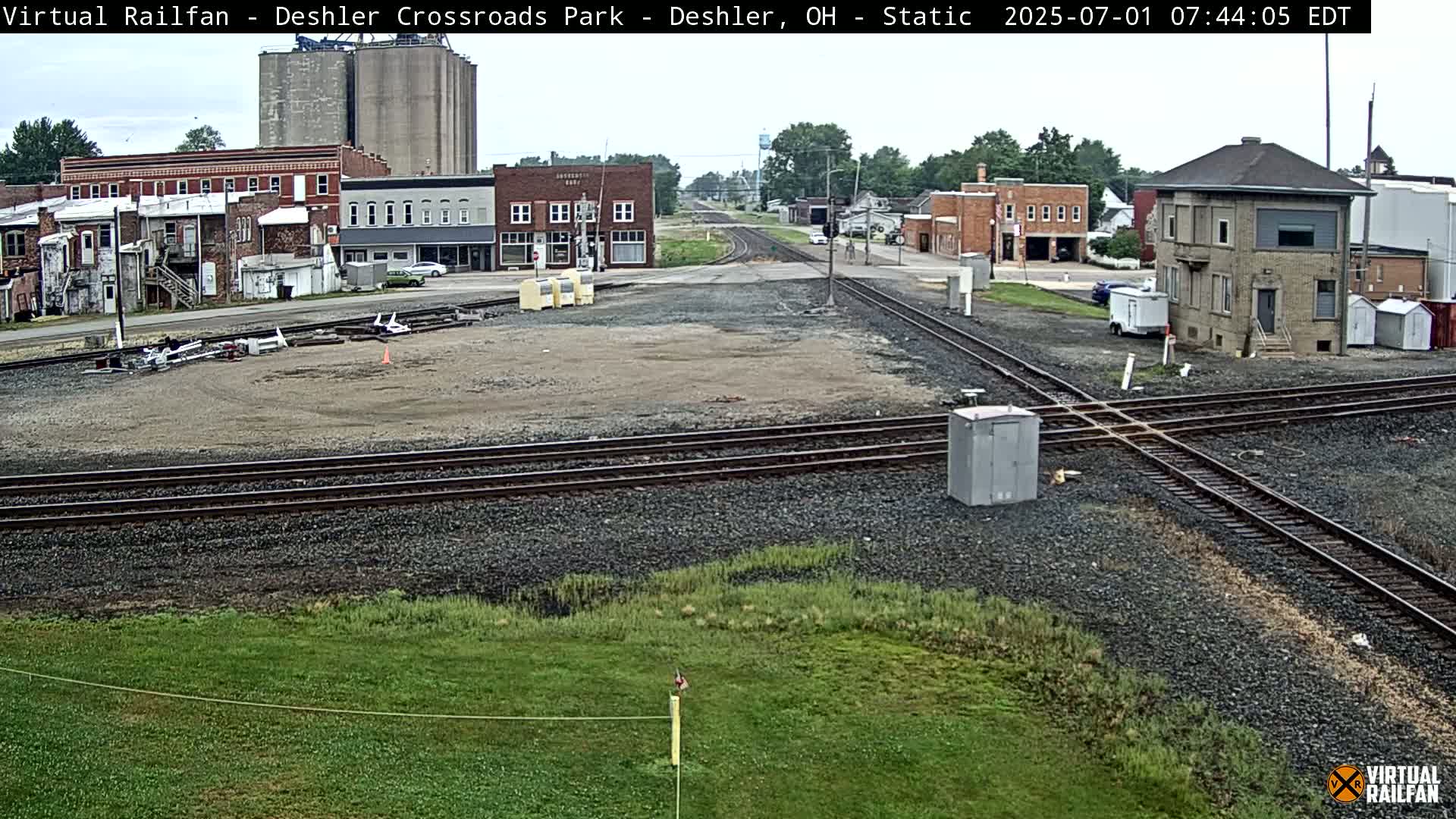 Deshler Crossroad Park Railway Junction Live Cam - Deshler, Henry, Ohio, USA