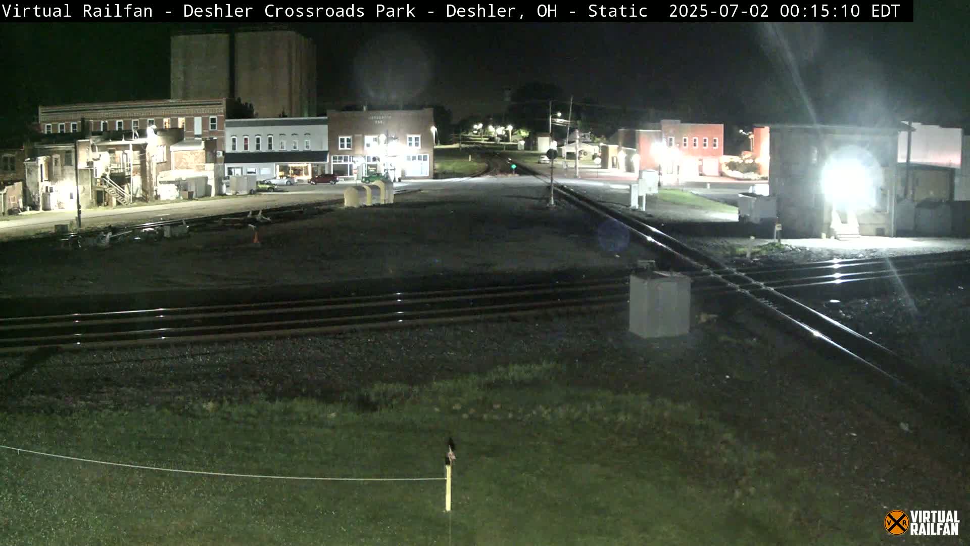 Deshler Crossroad Park Railway Junction Live Cam - Deshler, Henry, Ohio, USA