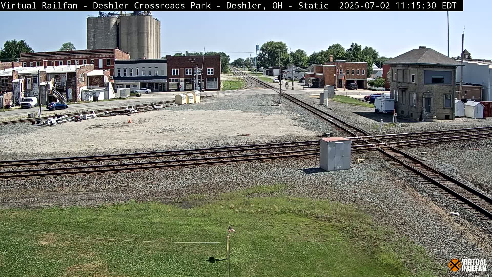 Deshler Crossroad Park Railway Junction Live Cam - Deshler, Henry, Ohio, USA