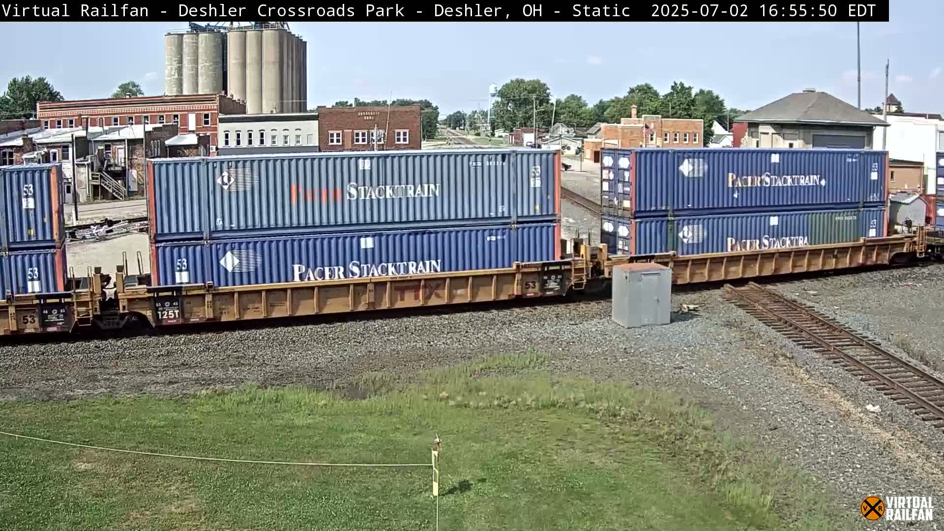 Deshler Crossroad Park Railway Junction Live Cam - Deshler, Henry, Ohio, USA