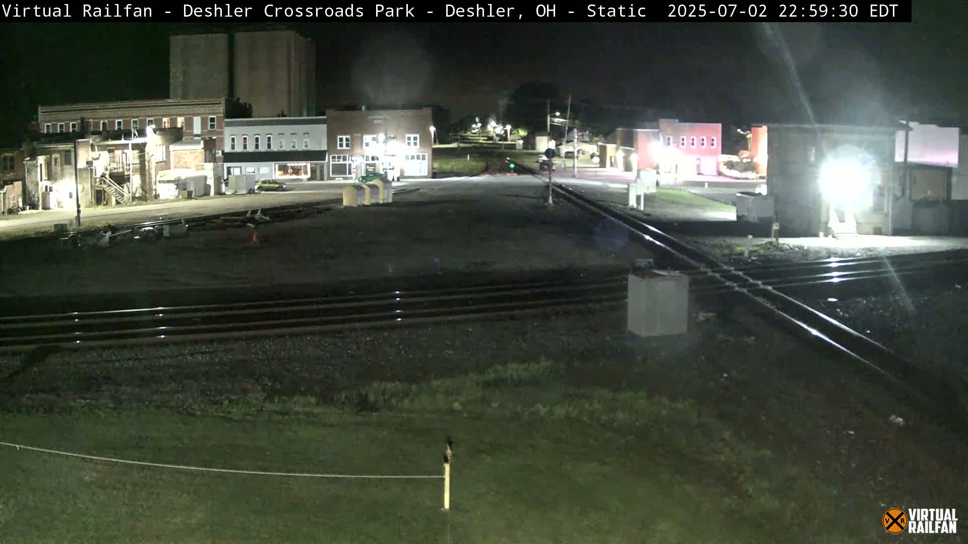 Deshler Crossroad Park Railway Junction Live Cam - Deshler, Henry, Ohio, USA