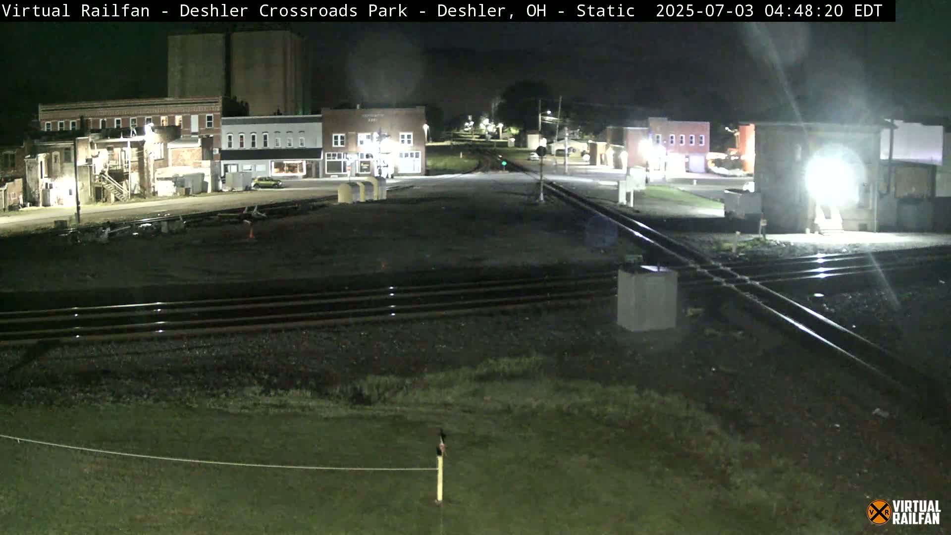 Deshler Crossroad Park Railway Junction Live Cam - Deshler, Henry, Ohio, USA