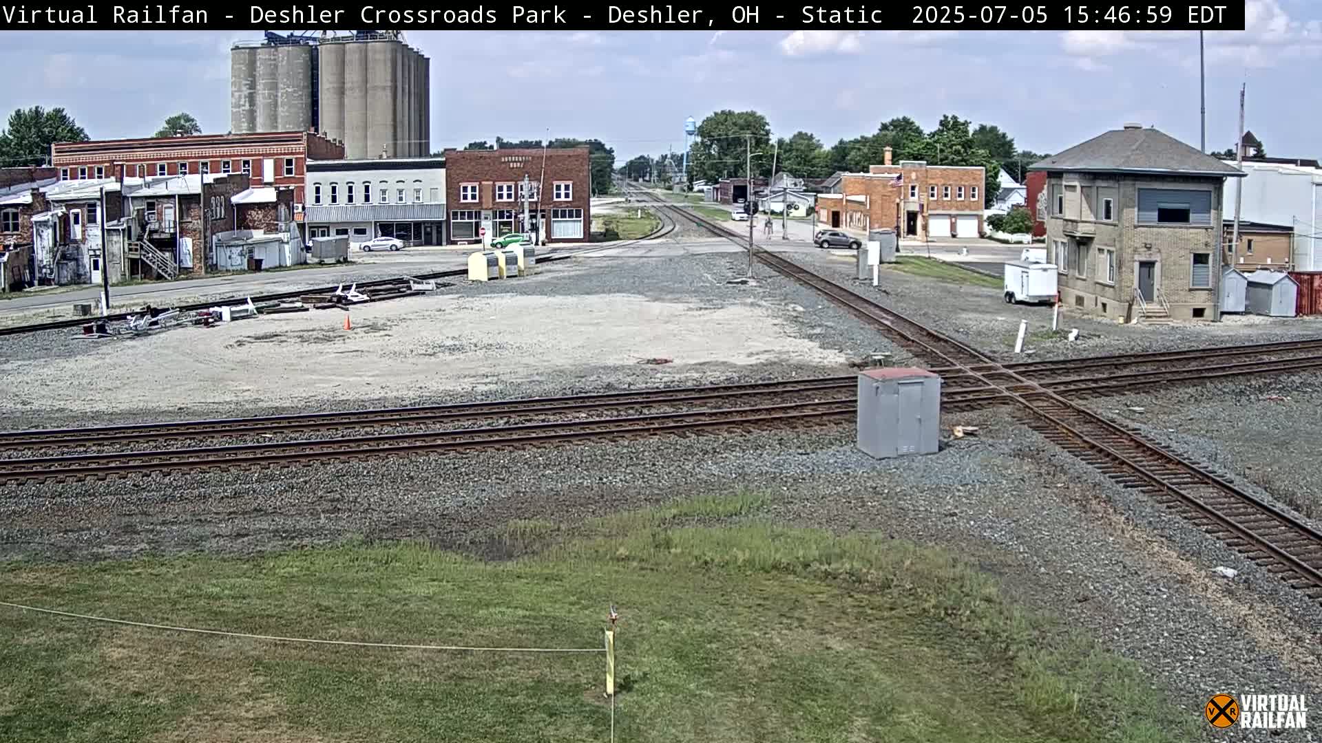Deshler Crossroad Park Railway Junction Live Cam - Deshler, Henry, Ohio, USA