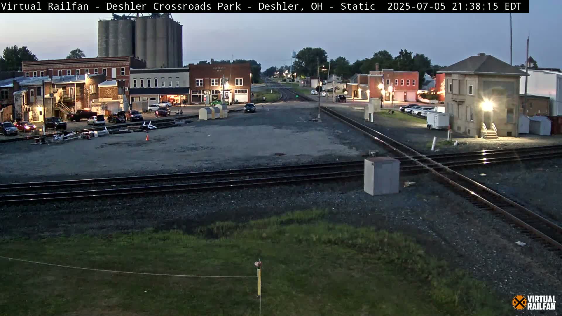 Deshler Crossroad Park Railway Junction Live Cam - Deshler, Henry, Ohio, USA