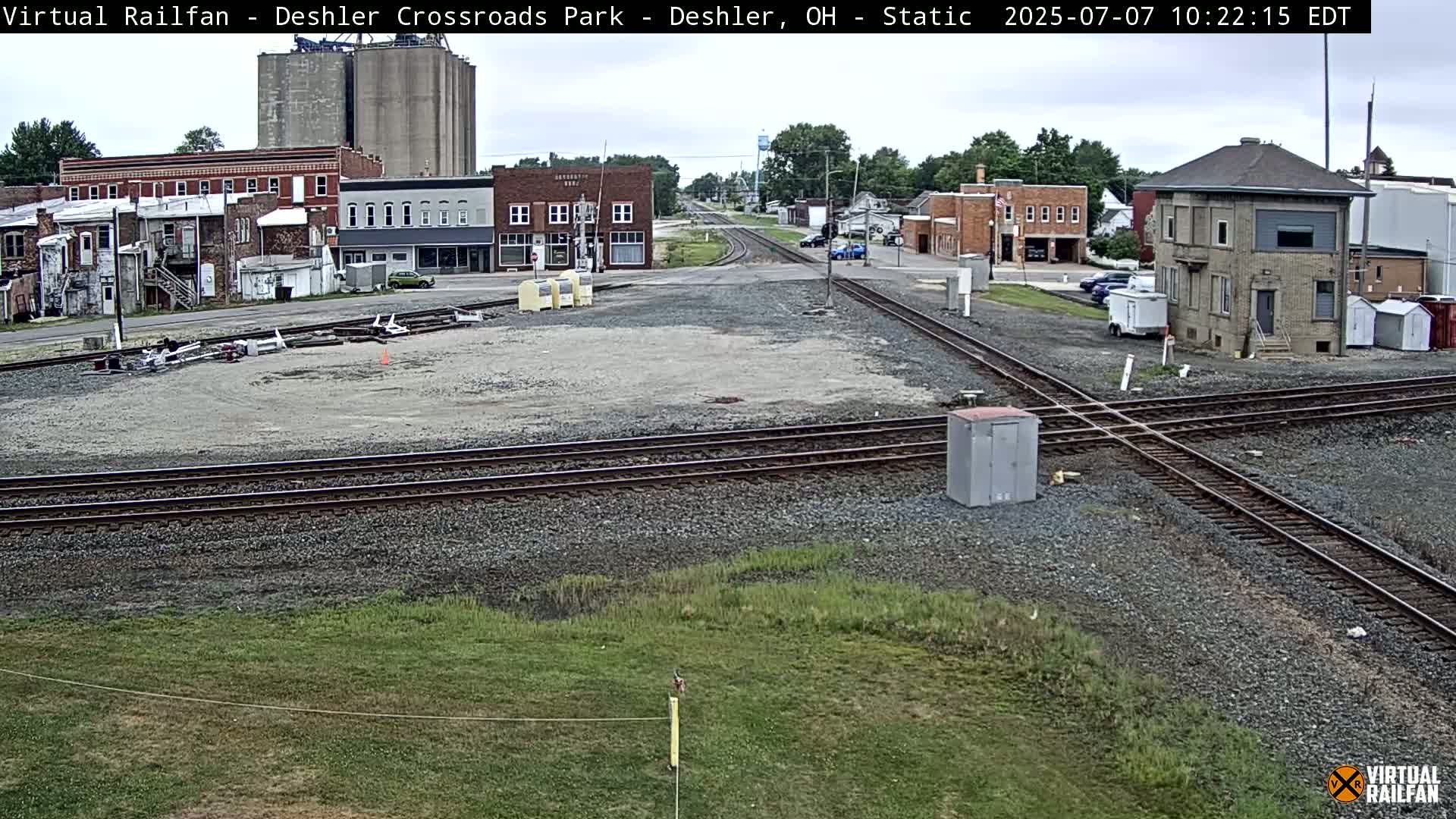 Deshler Crossroad Park Railway Junction Live Cam - Deshler, Henry, Ohio, USA