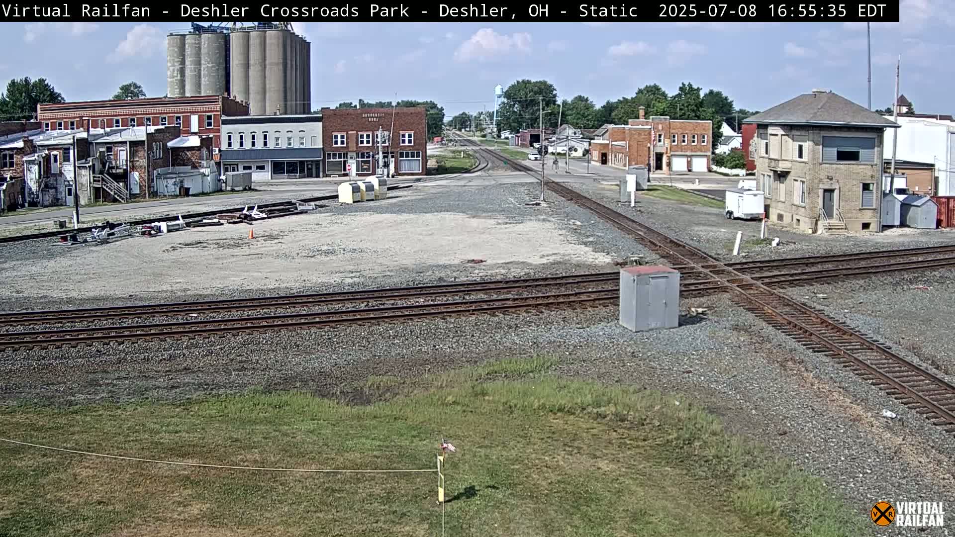 Deshler Crossroad Park Railway Junction Live Cam - Deshler, Henry, Ohio, USA