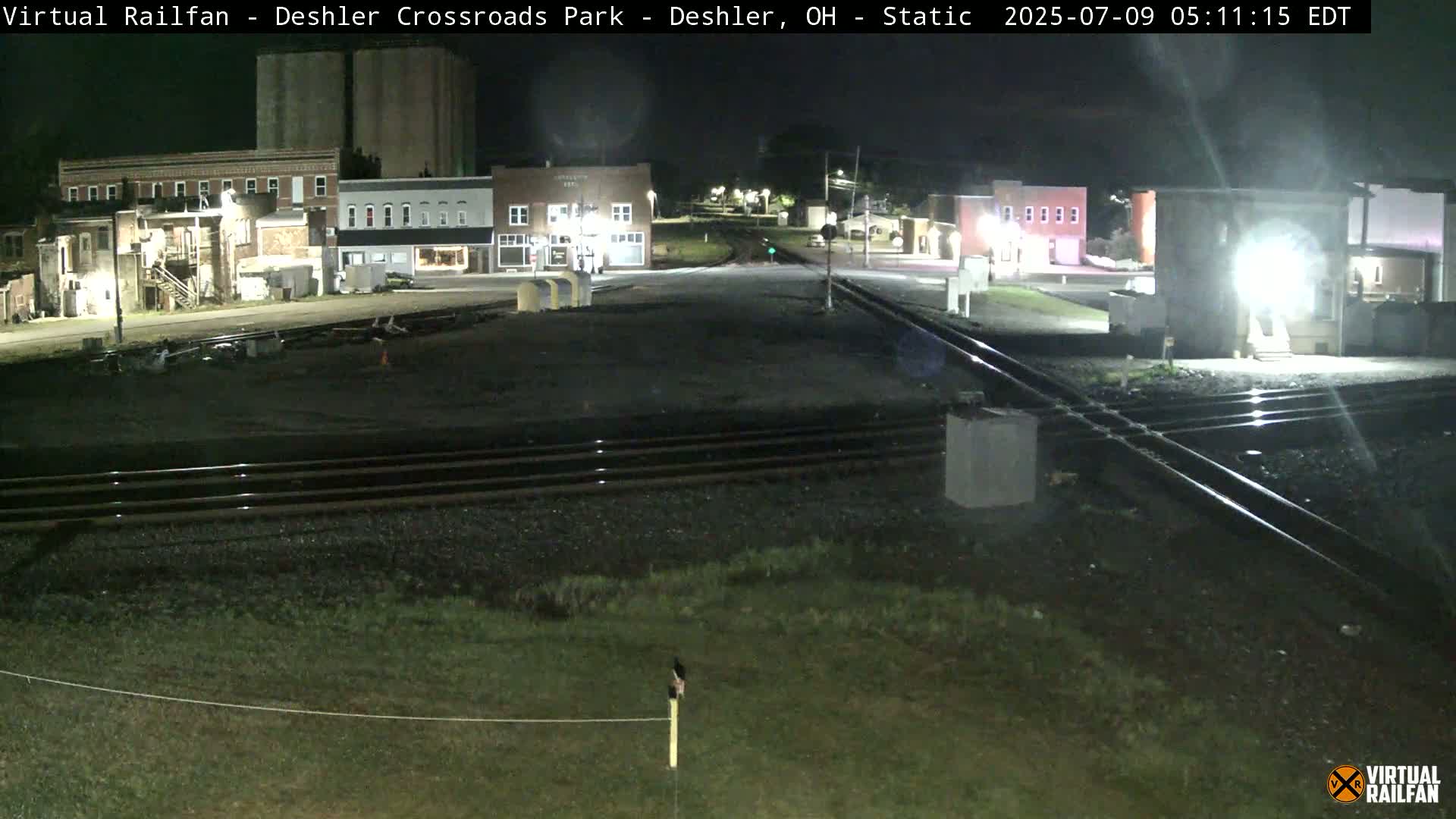 Deshler Crossroad Park Railway Junction Live Cam - Deshler, Henry, Ohio, USA