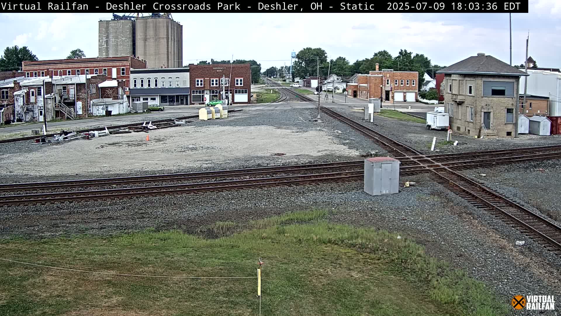 Deshler Crossroad Park Railway Junction Live Cam - Deshler, Henry, Ohio, USA