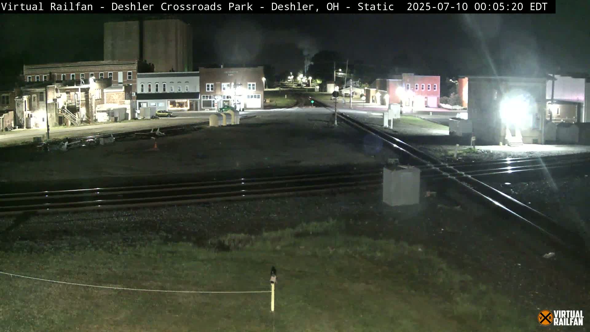 Deshler Crossroad Park Railway Junction Live Cam - Deshler, Henry, Ohio, USA
