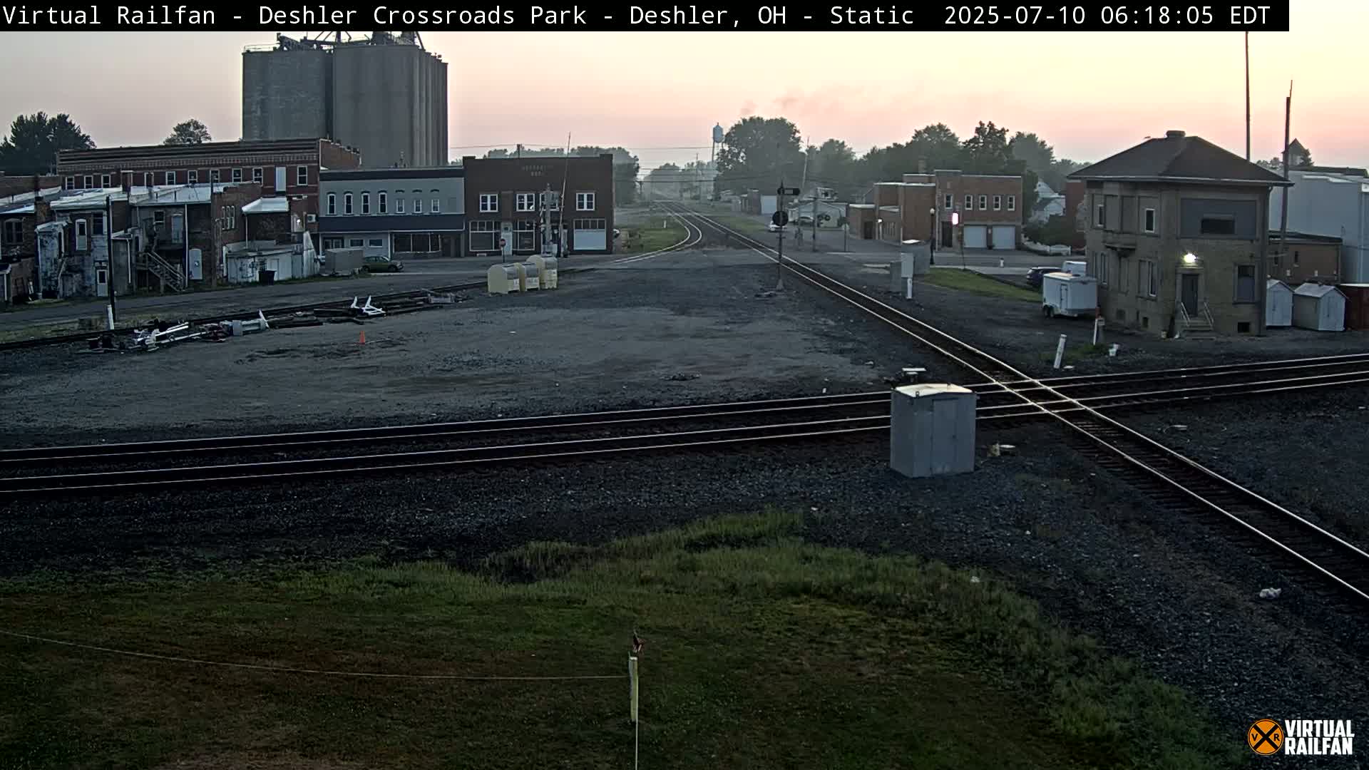 Deshler Crossroad Park Railway Junction Live Cam - Deshler, Henry, Ohio, USA