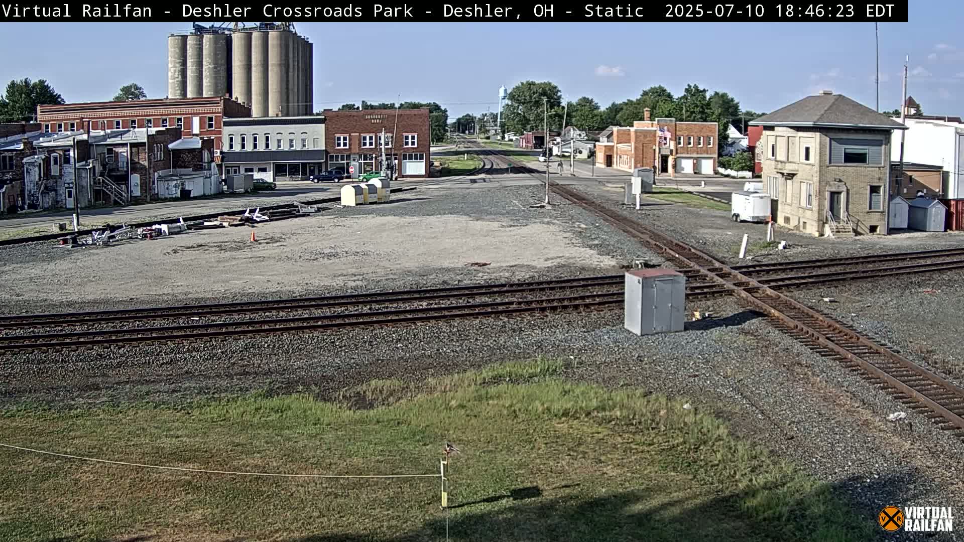 Deshler Crossroad Park Railway Junction Live Cam - Deshler, Henry, Ohio, USA
