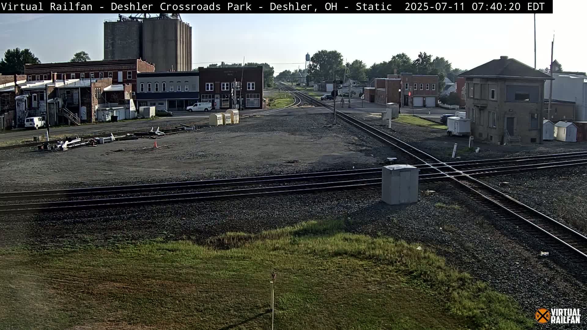 Deshler Crossroad Park Railway Junction Live Cam - Deshler, Henry, Ohio, USA