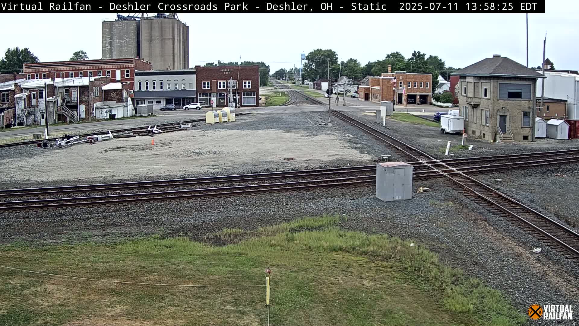 Deshler Crossroad Park Railway Junction Live Cam - Deshler, Henry, Ohio, USA