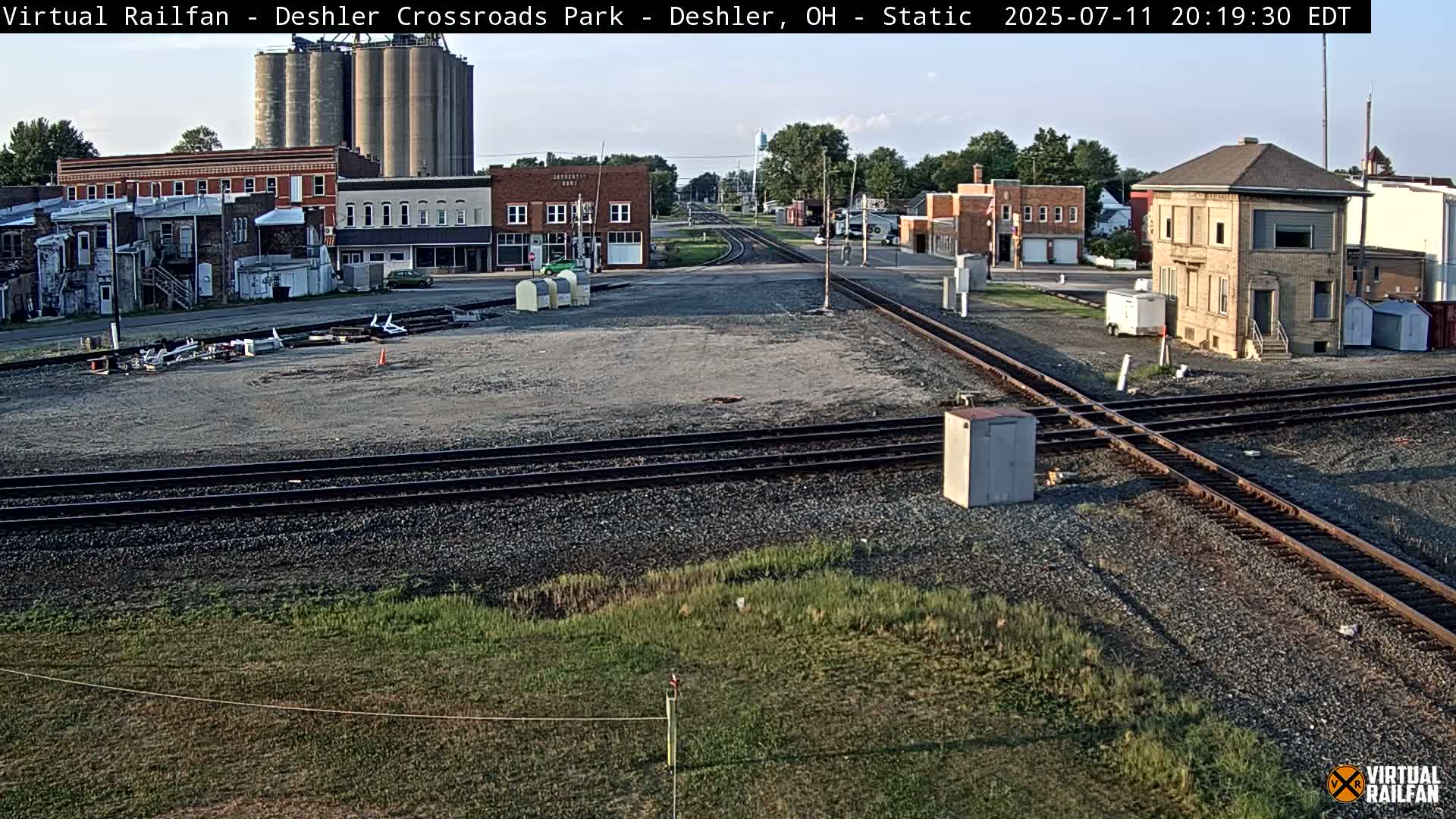Deshler Crossroad Park Railway Junction Live Cam - Deshler, Henry, Ohio, USA