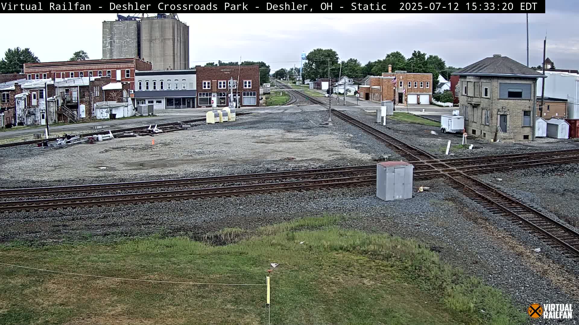 Deshler Crossroad Park Railway Junction Live Cam - Deshler, Henry, Ohio, USA