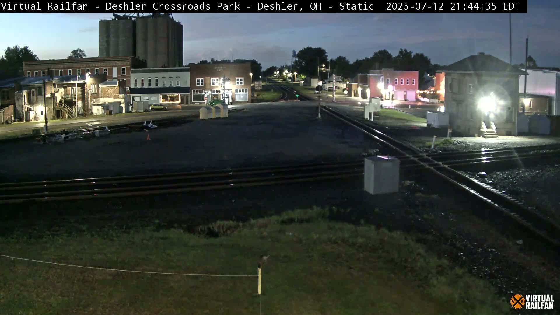 Deshler Crossroad Park Railway Junction Live Cam - Deshler, Henry, Ohio, USA