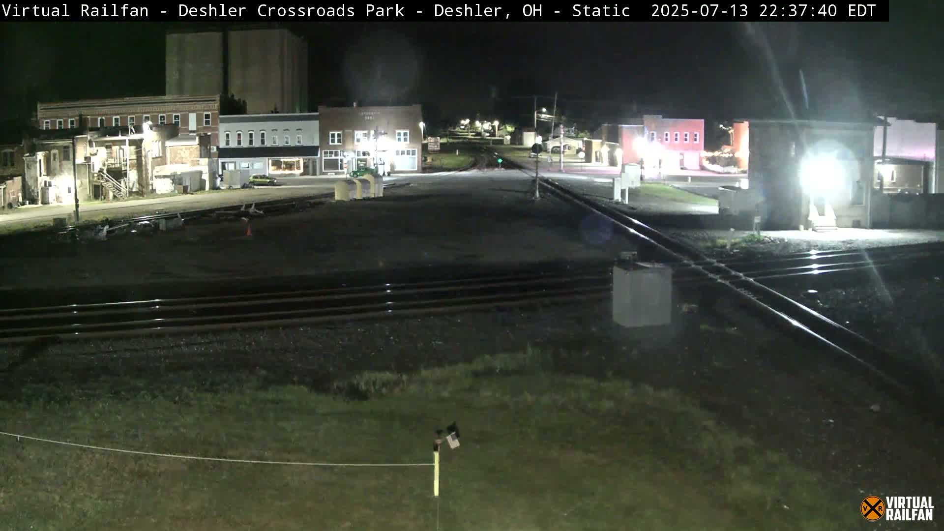 Deshler Crossroad Park Railway Junction Live Cam - Deshler, Henry, Ohio, USA