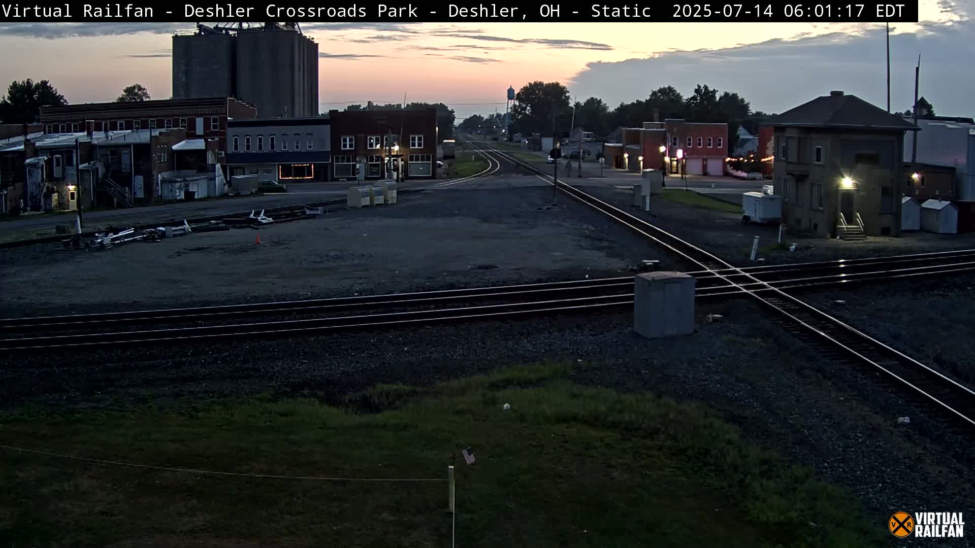 Deshler Crossroad Park Railway Junction Live Cam - Deshler, Henry, Ohio, USA
