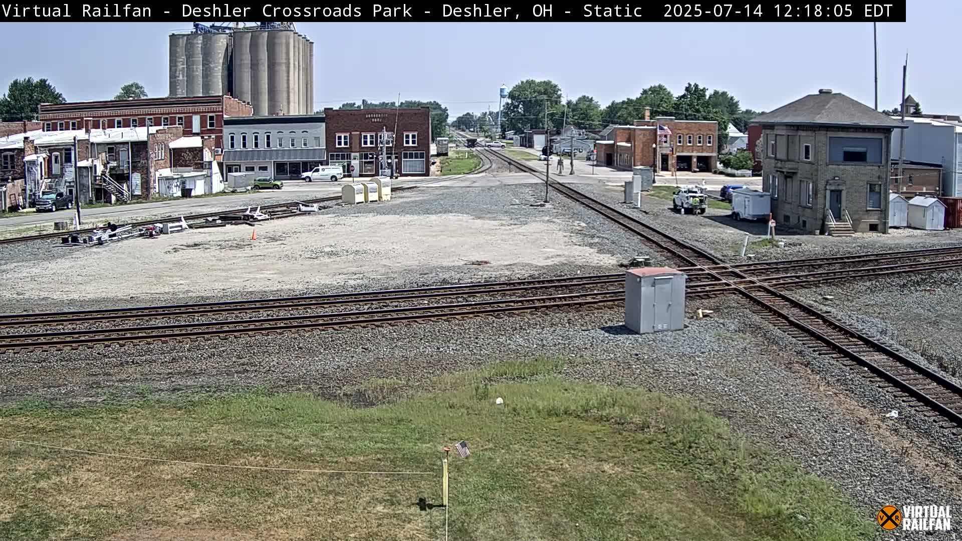 Deshler Crossroad Park Railway Junction Live Cam - Deshler, Henry, Ohio, USA