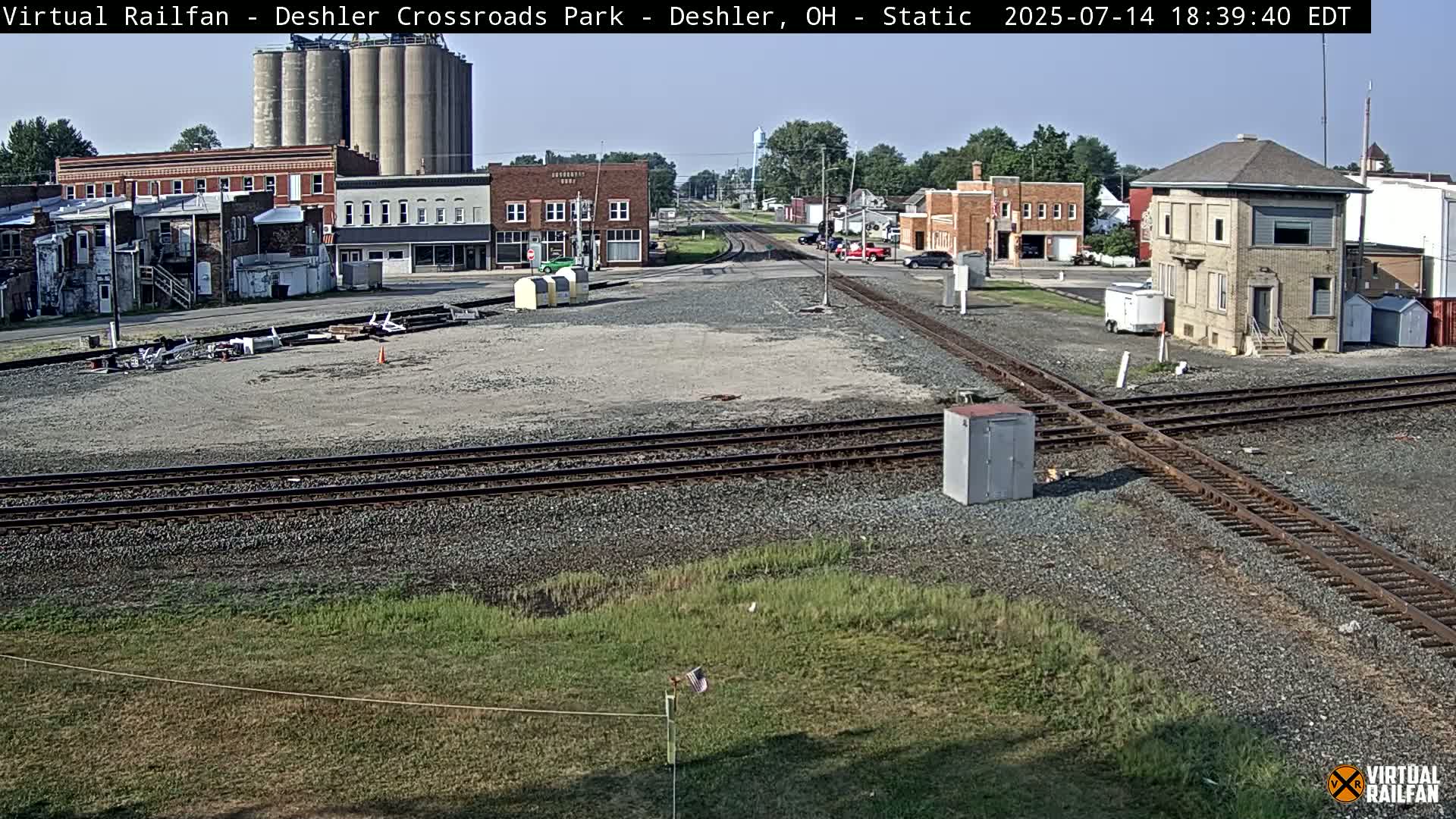 Deshler Crossroad Park Railway Junction Live Cam - Deshler, Henry, Ohio, USA