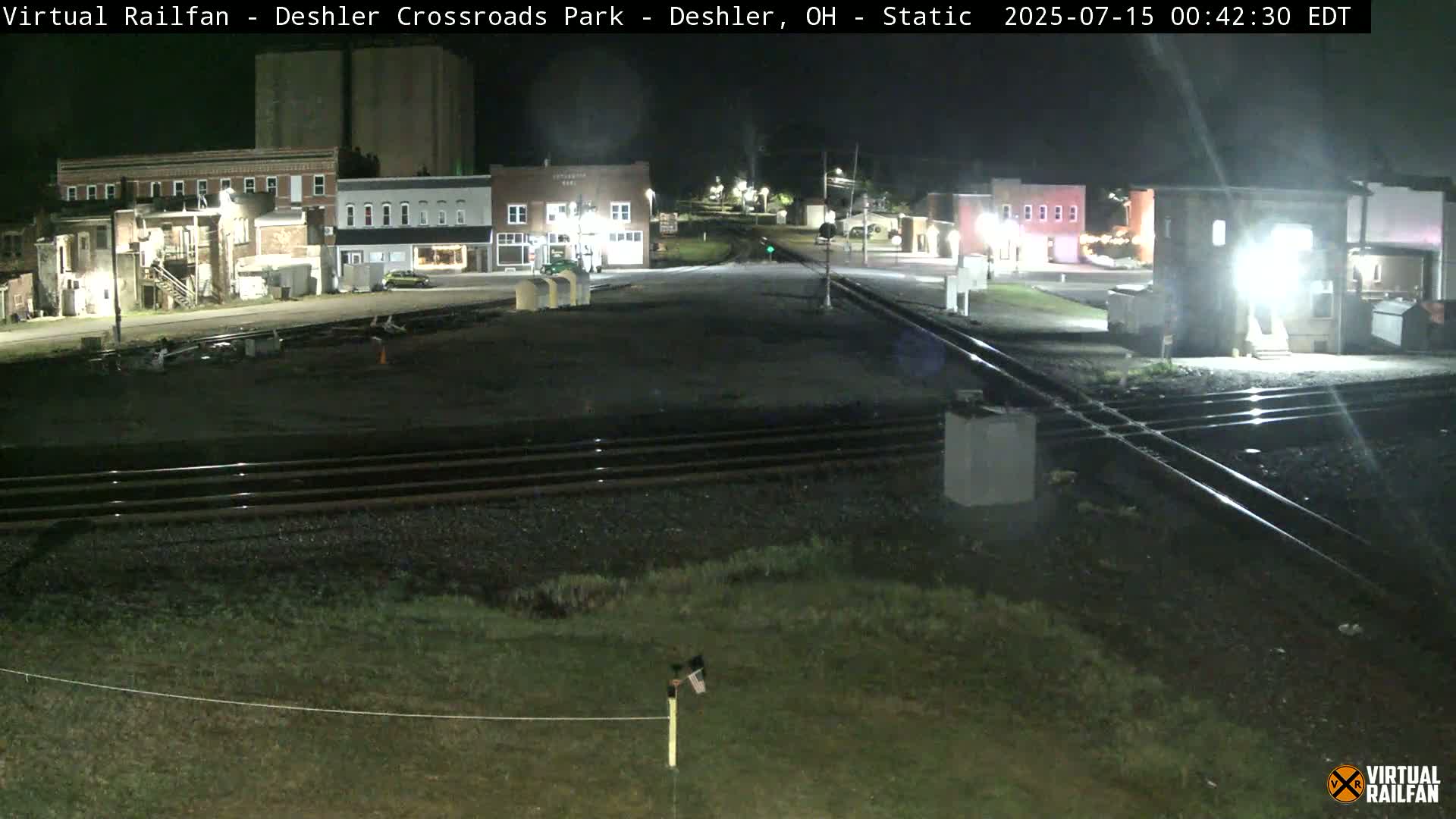 Deshler Crossroad Park Railway Junction Live Cam - Deshler, Henry, Ohio, USA