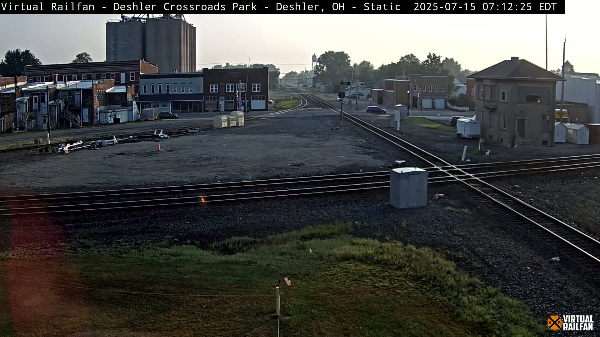 Deshler Crossroad Park Railway Junction Live Cam - Deshler, Henry, Ohio, USA